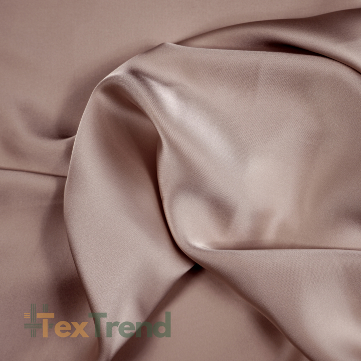 Tkanina ubraniowa Satyna Armani / Sztuczny jedwab - kakao 25