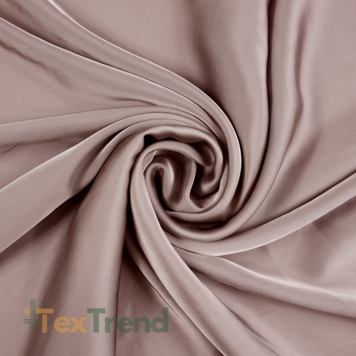 Tkanina ubraniowa Satyna Armani / Sztuczny jedwab - kakao 25