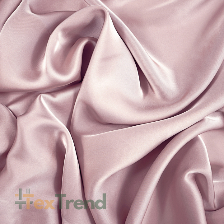 Armani Satin Stoff / Kunstseide - hell schmutzig rosa 19