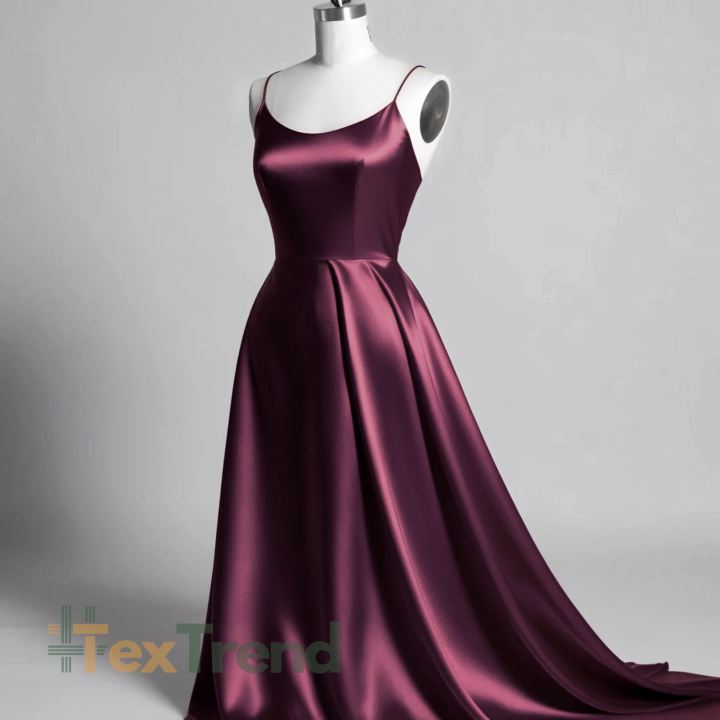 Kleidungsstoff Satin mit Lycra - bordeaux 22