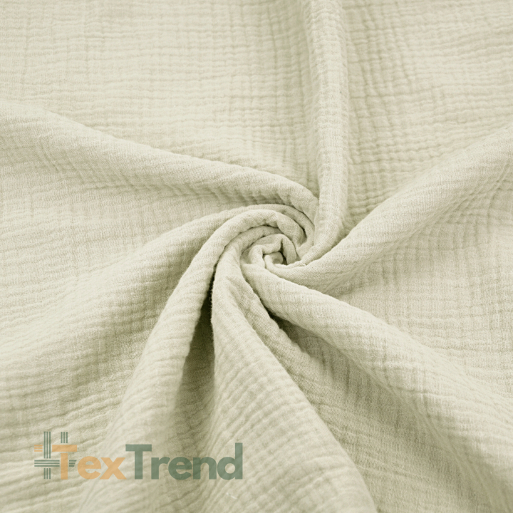 Baumwoll-Musselin Double Gauze - kaltes Beige
