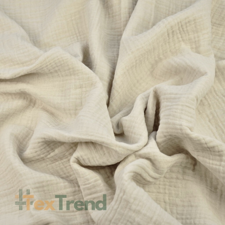 Musselin Double Gauze beige (Beige)  