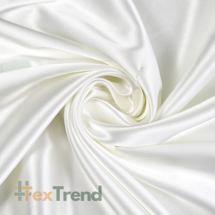 Doppelseitiger Bekleidungsstoff Satin / Taft - Ecru 2