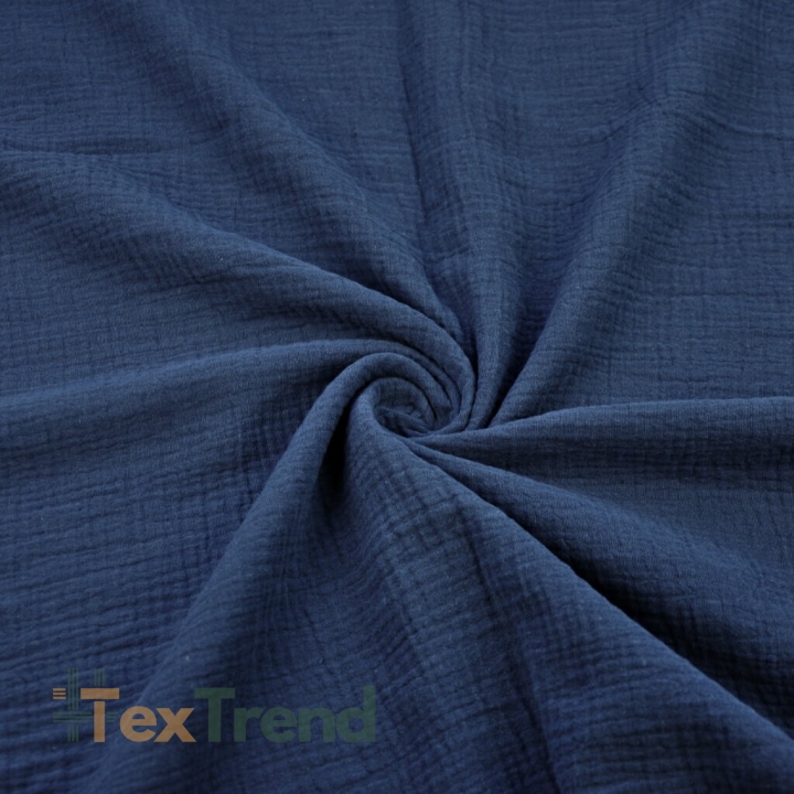 Musselin Double Gauze navy (Marine)  