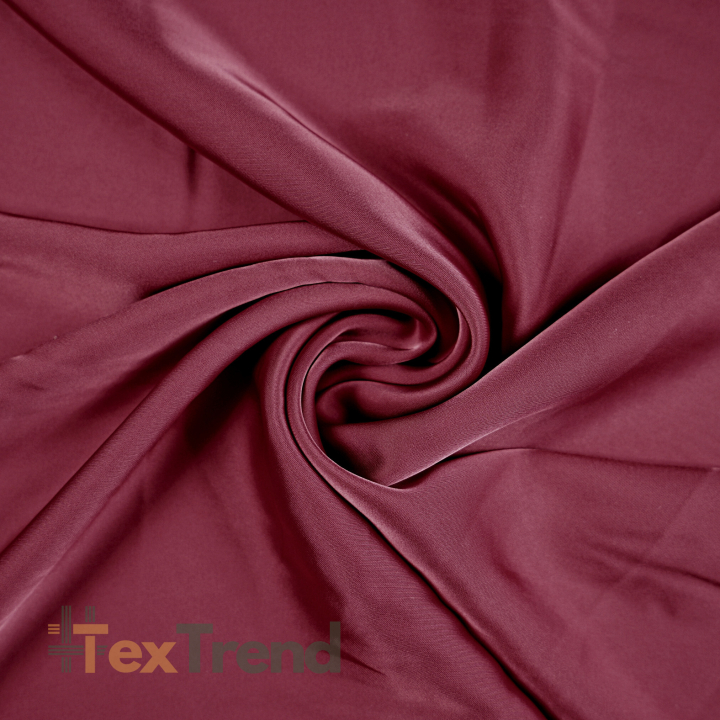 Armani Satin Stoff / Kunstseide - Bordeaux 42