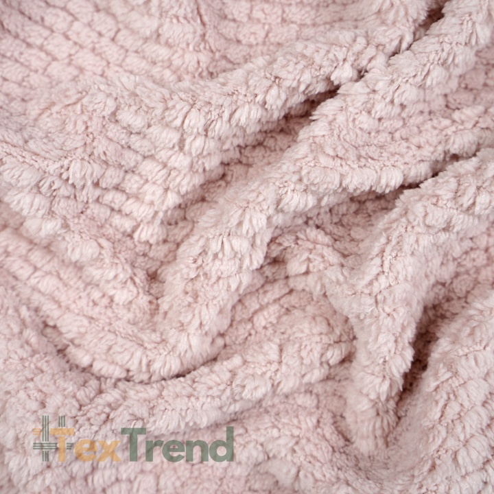 Polar Sherpa Lammprägung 3D - Pastellrosa (Sephia Rose)