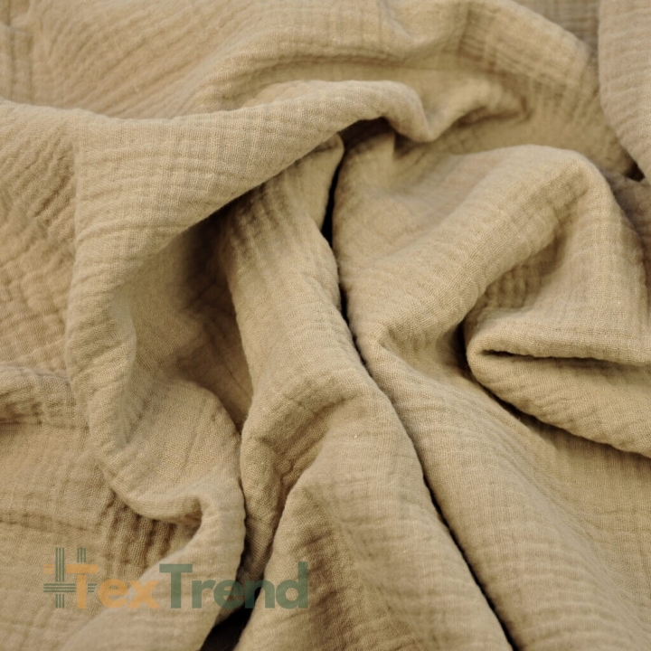 Musselin Double Gauze kaffeebraun (Kaffee)  