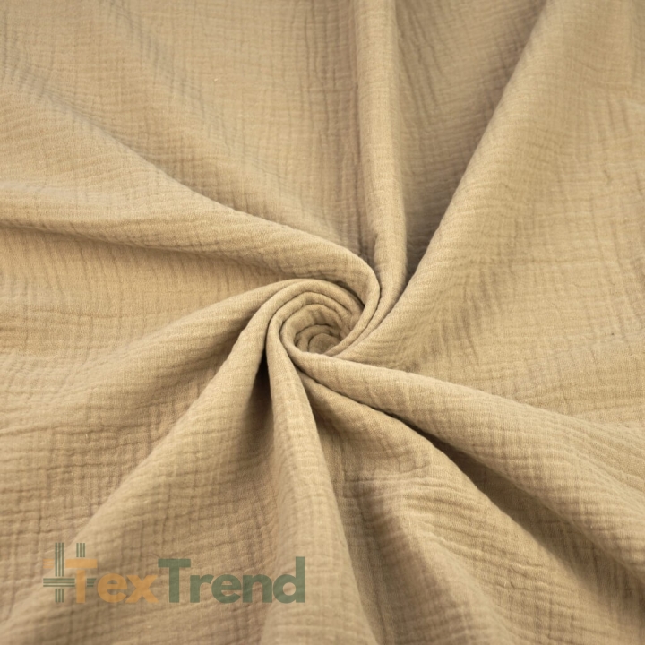 Musselin Double Gauze kaffeebraun (Kaffee)  