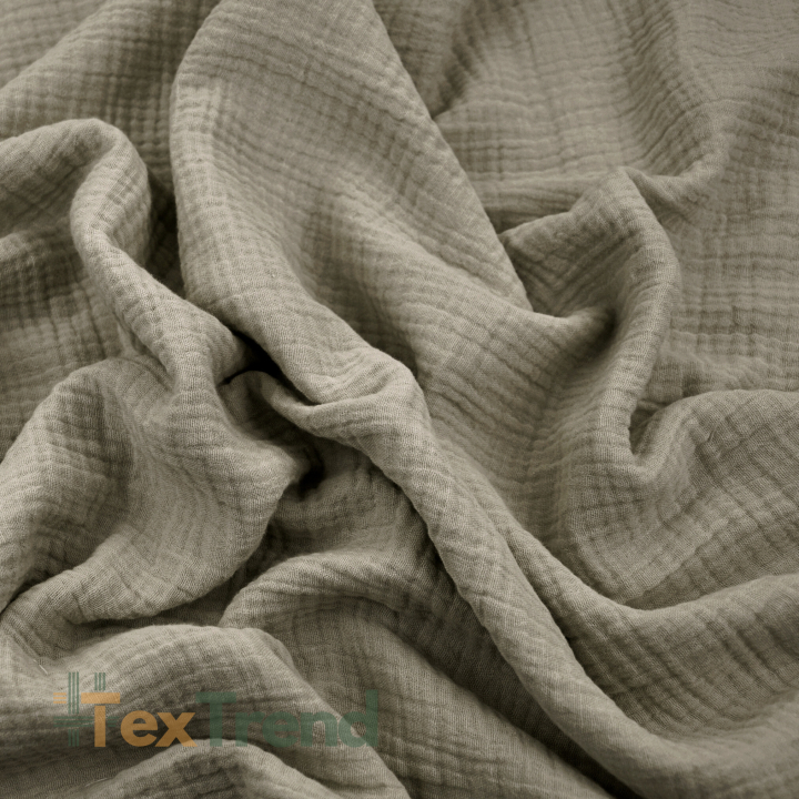 Muslin Double Gauze erdbeige (Sand Beige)