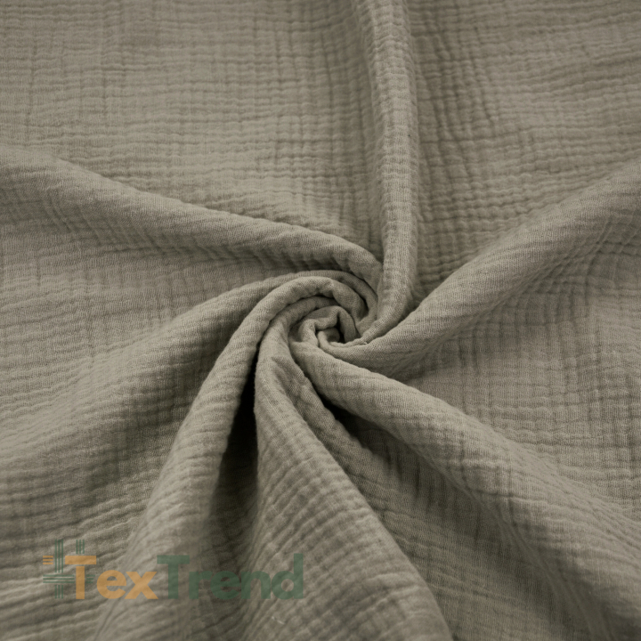 Muslin Double Gauze erdbeige (Sand Beige)