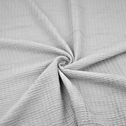 Waffelstoff - Hellgrau  