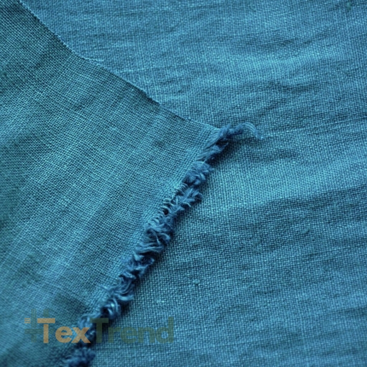 Leinen Vorhang - 320g - 140cm - türkis  