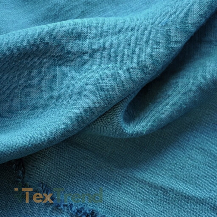 Leinen Vorhang - 320g - 140cm - türkis  