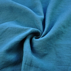 Leinen Vorhang - 320g - 140cm - türkis  