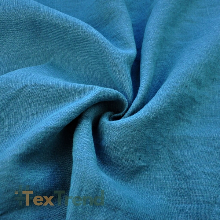 Leinen Vorhang - 320g - 140cm - türkis  