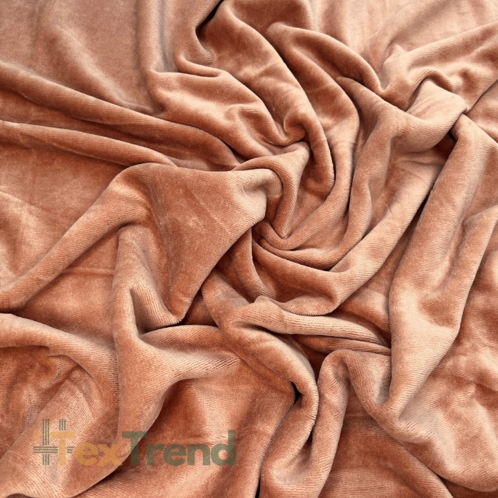 Baumwollvelours - karamell (Caramel)  