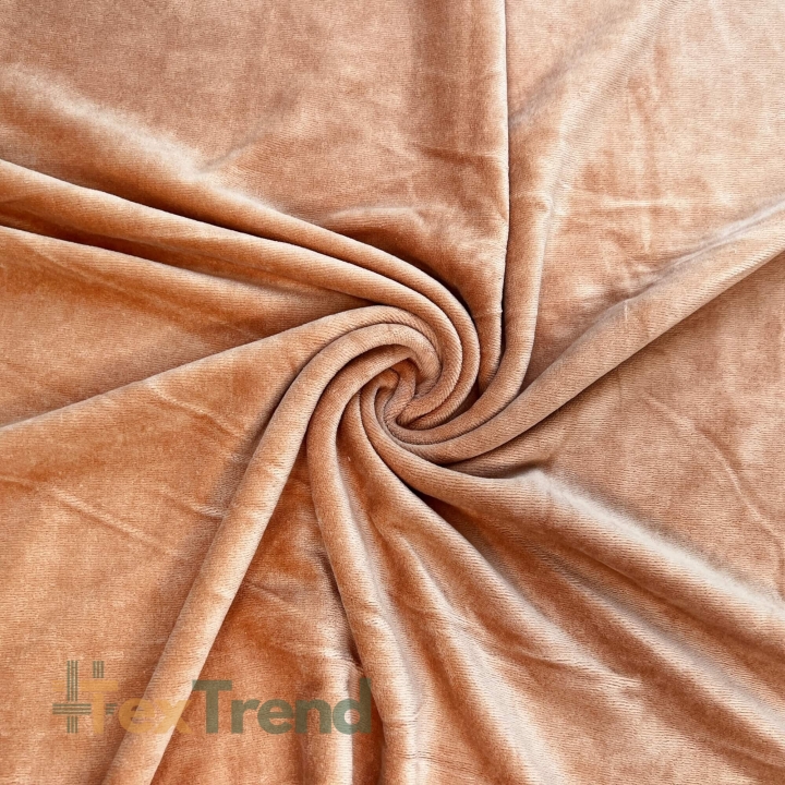 Baumwollvelours - karamell (Caramel)  