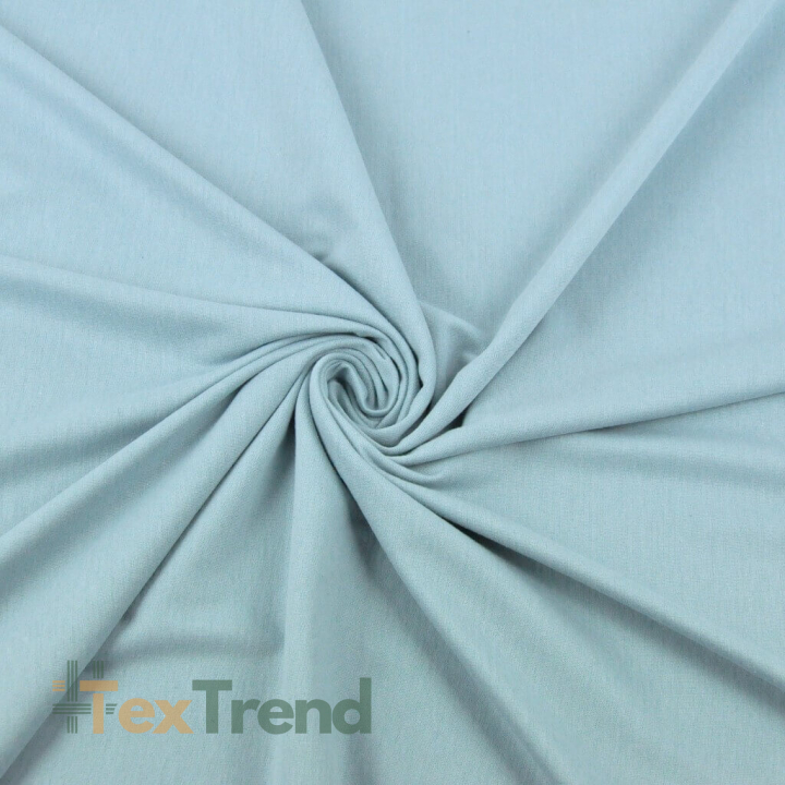 Jersey-Strick einfarbig eisgrau  