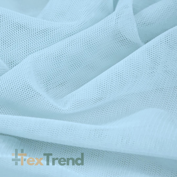 Tüll weich - eisblau  