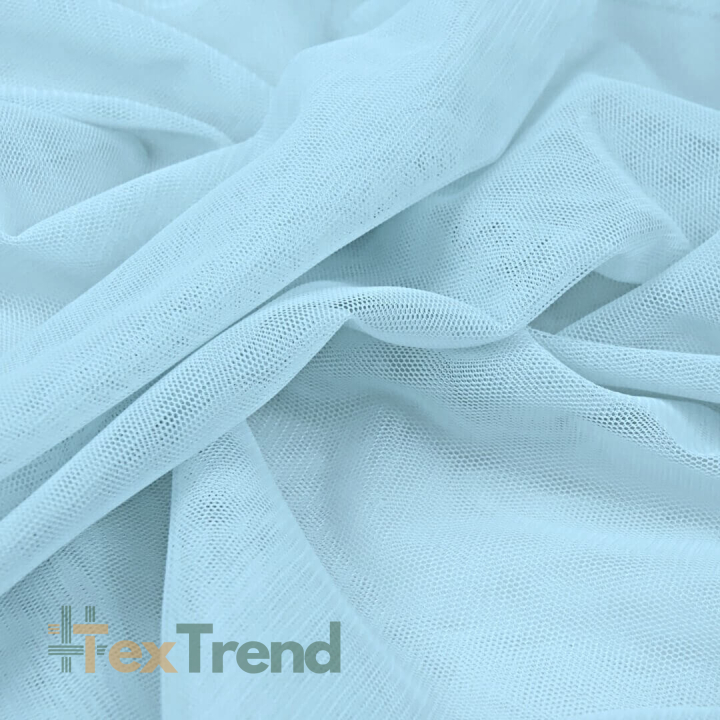 Tüll weich - eisblau  