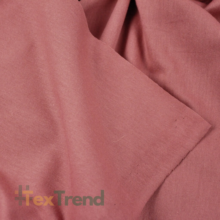 Jersey-Strick einfarbig rosé Tee  