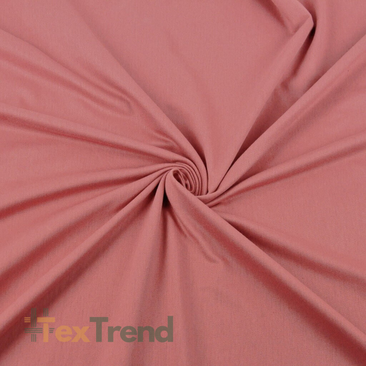 Jersey-Strick einfarbig rosé Tee  