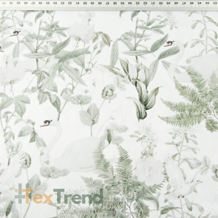 Baumwolle Musselin Double Gauze - Digitaldruck - Salbeiblätter  