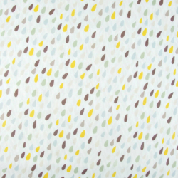 Baumwolle Musselin Double Gauze - Digitaldruck - Bunte Tropfen