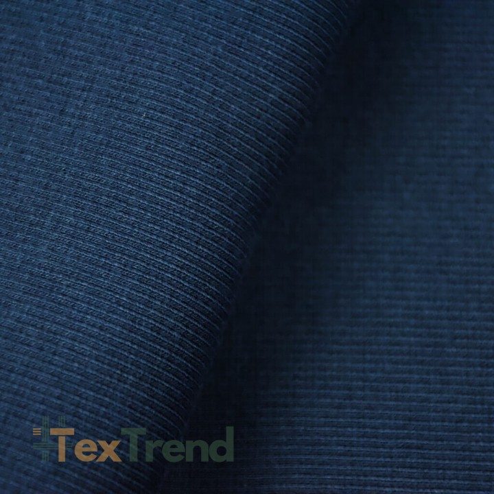 Rippstrickstoff (Bündchen) - marineblau  