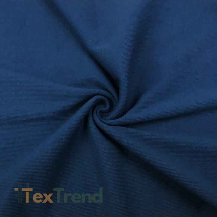 Rippstrickstoff (Bündchen) - marineblau  