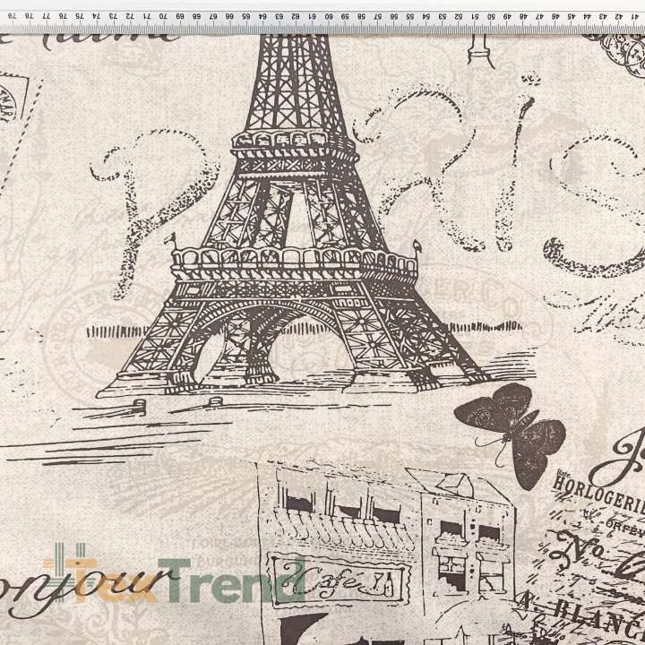 Baumwolle 100% Paris vintage beige  