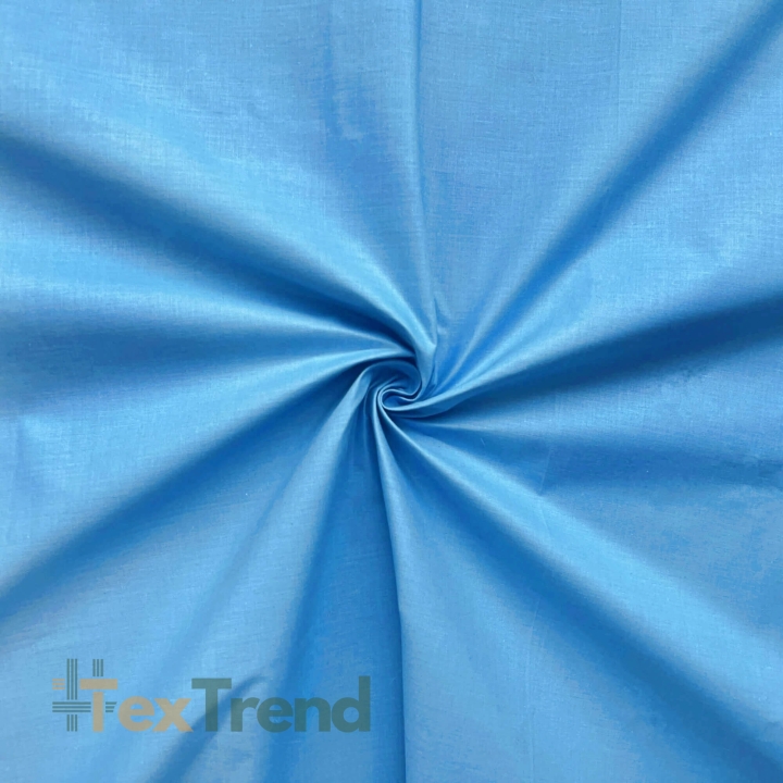 Baumwolle 100% einfarbig blau - 91  