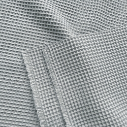 Baumwolle Waffel - Taubengrau  