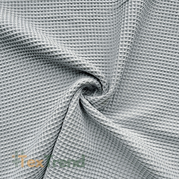 Baumwolle Waffel - Taubengrau  