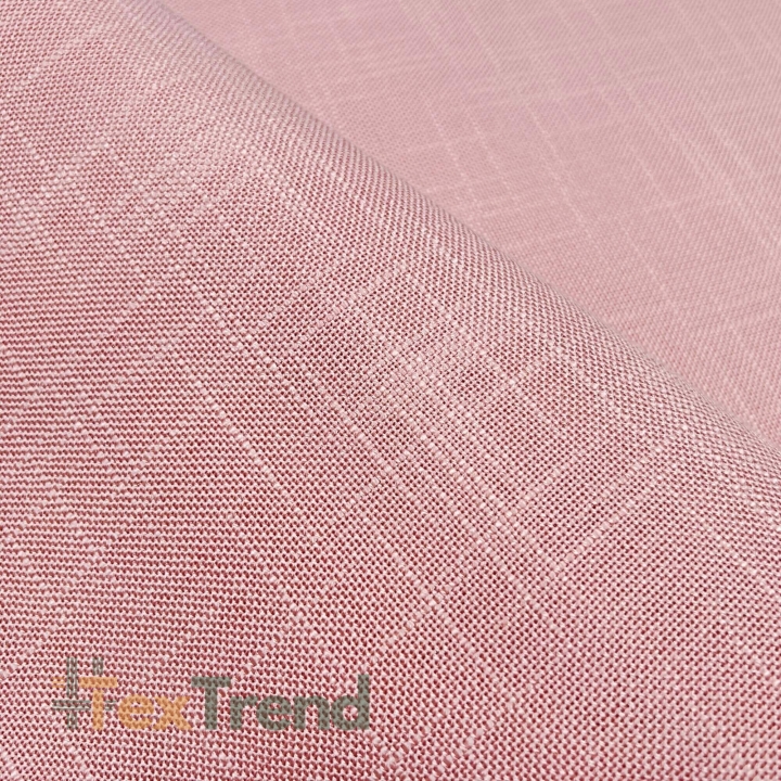 Dekorations- und Tischdeckenstoff rosa - Leinenmuster  