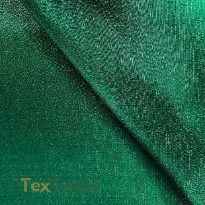 Tischdeckenstoff fleckenabweisend grün - Leinenmuster  