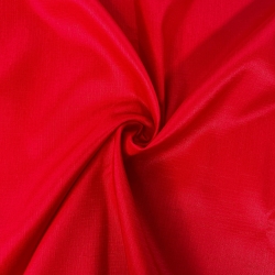 Tischdeckenstoff fleckenabweisend rot - Leinenmuster  