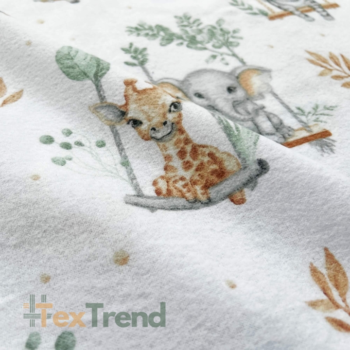 Flanell afrikanische Tiere auf Schaukeln  