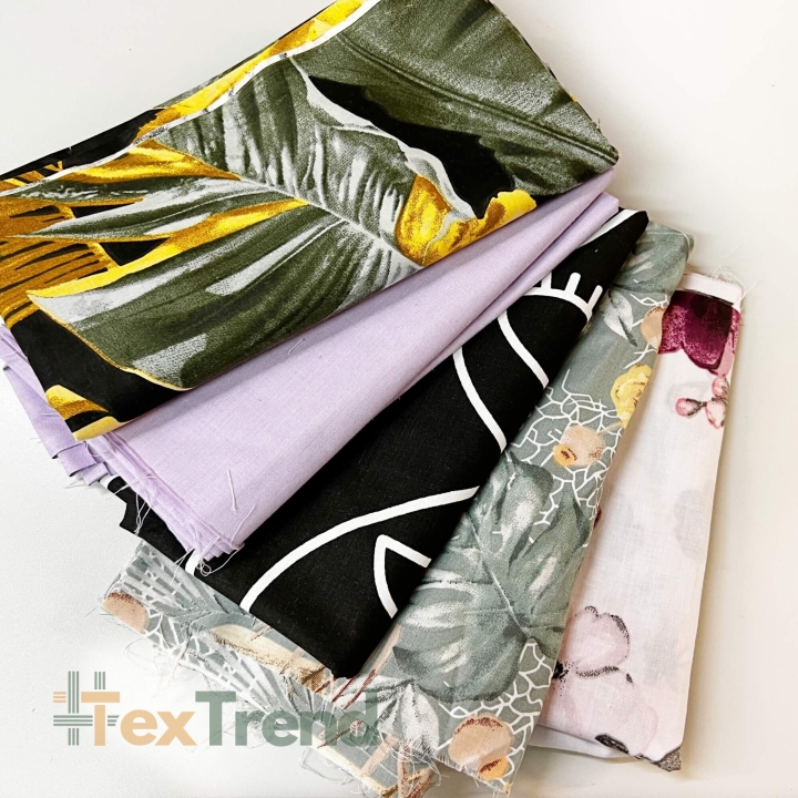 Baumwollstoffe 220cm, MIX Reste, Endstücke - 1kg  