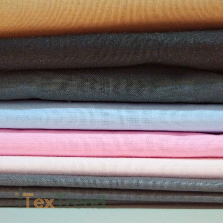 Baumwollstoffe einfarbig 220cm MIX Reste, Endstücke - 1kg  