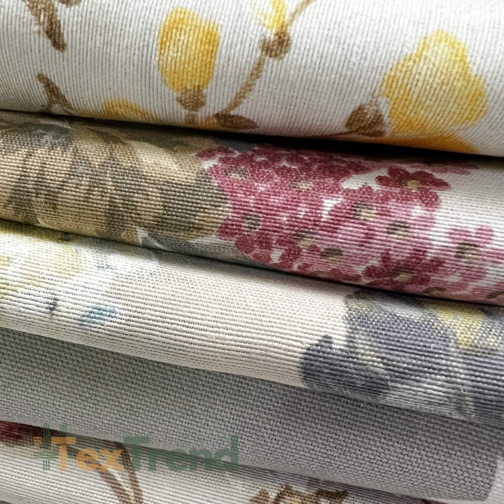 Canvas Vorhangmuster MIX Reste, Endstücke - 1kg  