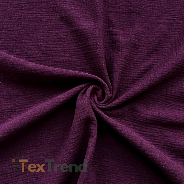 Bordeaux Doppel-Gaze Musselin  