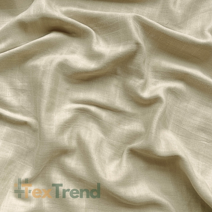 Beige Baumwoll-Musselin  