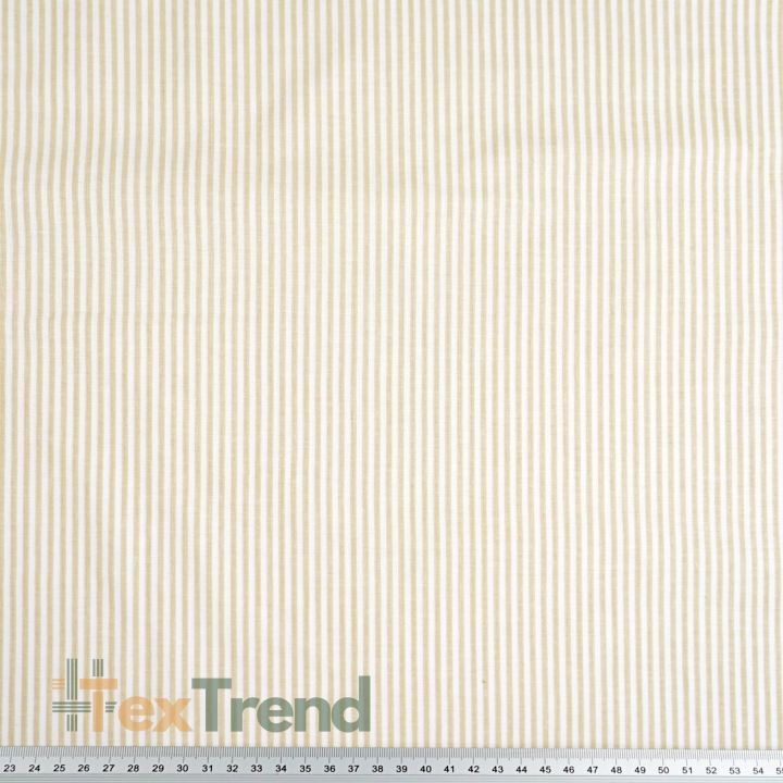 Baumwolle 100% Streifen beige und weiß  