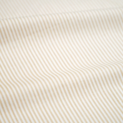 Baumwolle 100% Streifen beige und weiß  