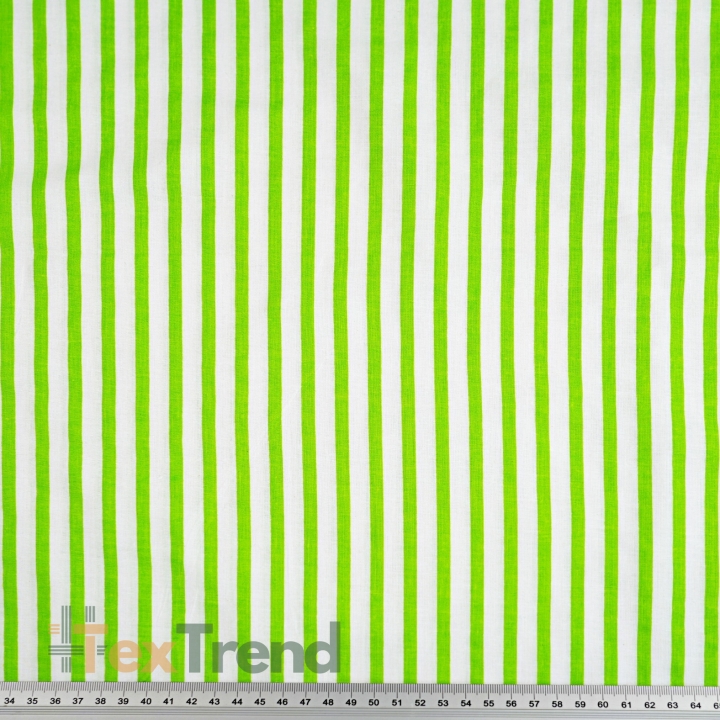 Baumwolle 100% Streifen grün und weiß  