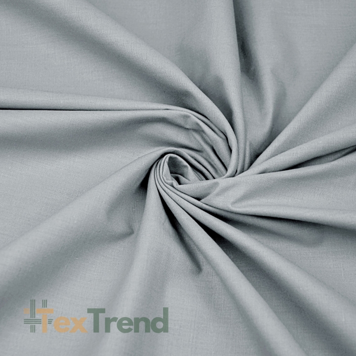 Baumwolle 100% einfarbig hellgrau (Light gray) - 220 cm (DT)  