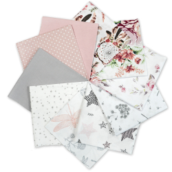 Patchwork-Stoffset 20 Stück 40 x 40 cm - pastell/Erwachsene  