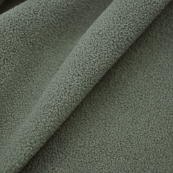 Premium Fleece grau mit grünem Farbton  