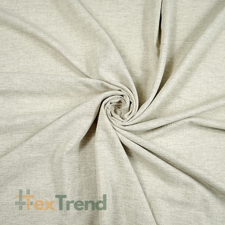 Leinen mit Viskose und Baumwolle Bekleidungsstoff - beige meliert